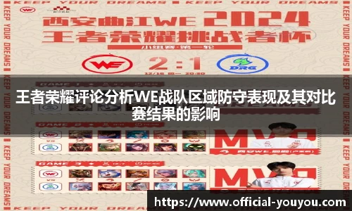 王者荣耀评论分析WE战队区域防守表现及其对比赛结果的影响